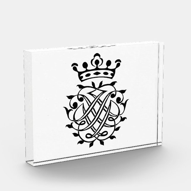 Johann Sebastian Bach Seal Crest Monogram Insignia Photo Block (Left)
