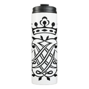 Johann Sebastian Bach Seal Crest Monogram Insignia Thermal Tumbler