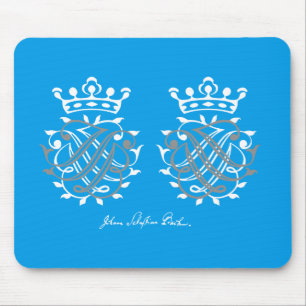 Johann Sebastian Bach Siegel JSB + BSJ Mouse Pad
