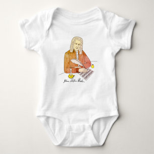 Johann Sebastian Bach Signed Baby Bodysuit