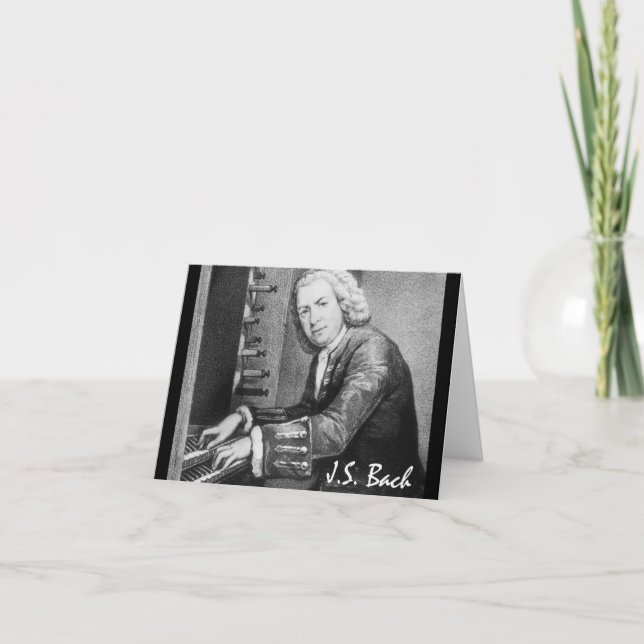 Johann Sebastian Bach Stuff Holiday Card (Front)