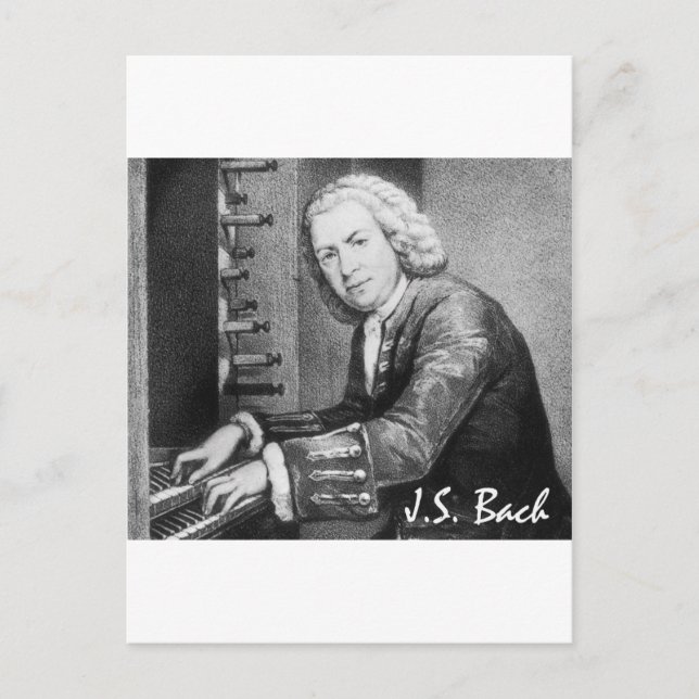 Johann Sebastian Bach Stuff Postcard (Front)