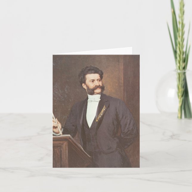 Johann Strauss II – Composer Card (Front)