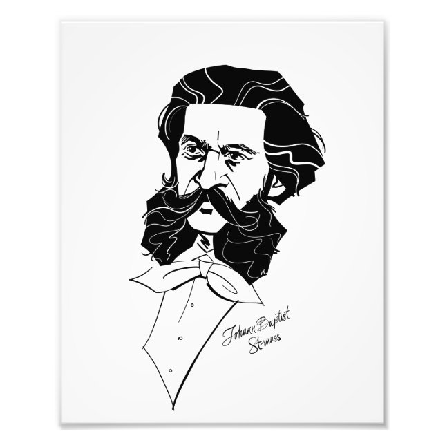 Johann Strauss Jr. Photo Print (Front)