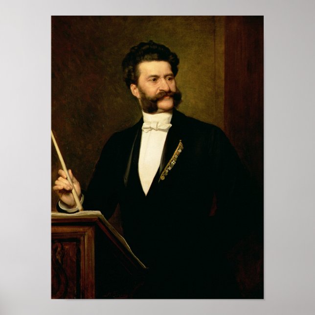 Johann Strauss the Younger, 1888 Poster (Front)