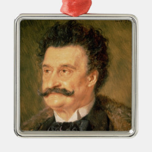 Johann Strauss the Younger, 1895 Metal Tree Decoration