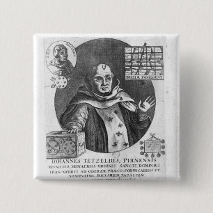 Johann Tetzel 15 Cm Square Badge