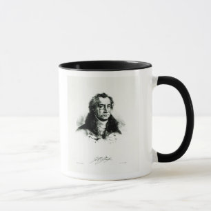 Johann Wolfgang Goethe  engraved by Delacroix Mug