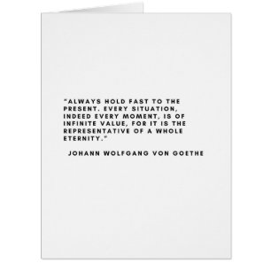 Johann Wolfgang Von Goethe Card