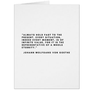 Johann Wolfgang Von Goethe Card