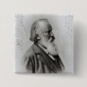 Johannes Brahms 15 Cm Square Badge