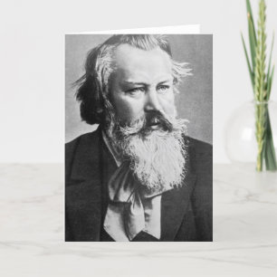 Johannes Brahms, 1879 Card