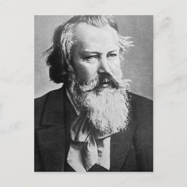 Johannes Brahms, 1879 Postcard (Front)