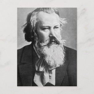 Johannes Brahms, 1879 Postcard