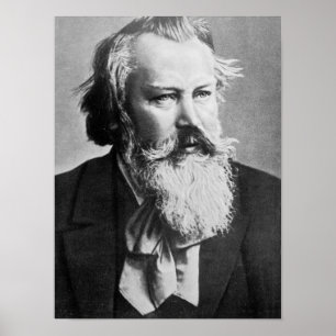 Johannes Brahms, 1879 Poster
