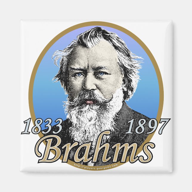 Johannes Brahms Magnet (Front)