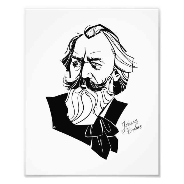 Johannes Brahms Photo Print (Front)