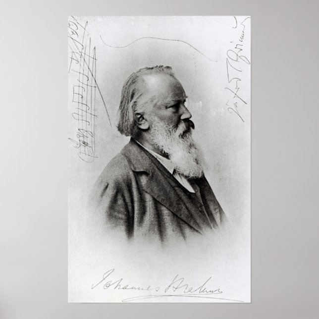 Johannes Brahms Poster (Front)