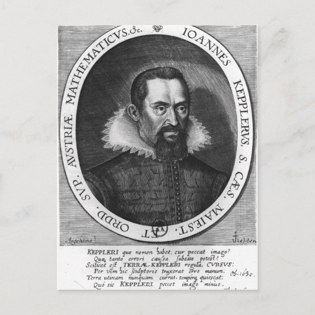 Johannes Kepler  1590 Postcard (Front)