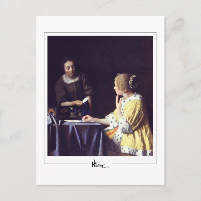 Johannes Vermeer #22 - Fine Art Postcard (Front)