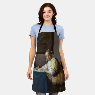 Johannes Vermeer - A Lady writing a Letter Apron