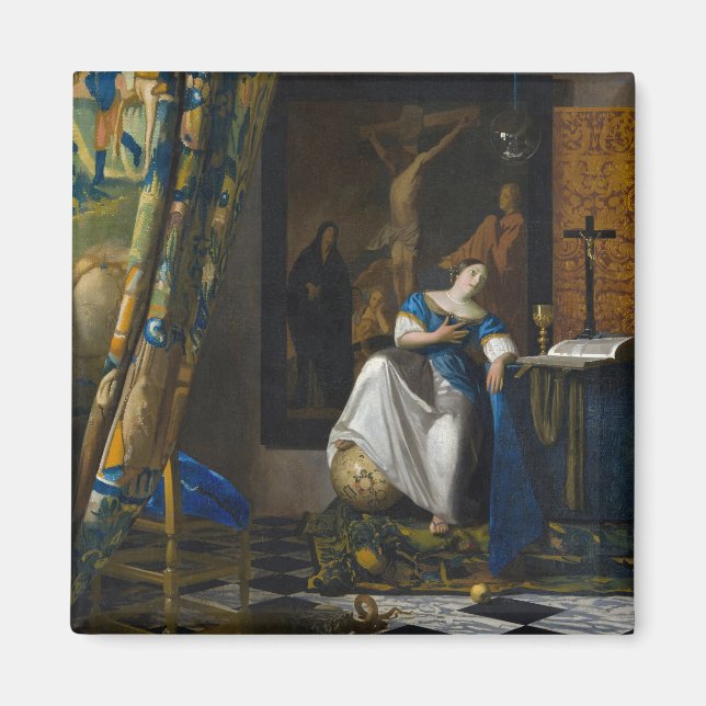 Johannes Vermeer - Allegory of Faith Magnet (Front)