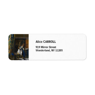 Johannes Vermeer - Allegory of Faith Return Address Label