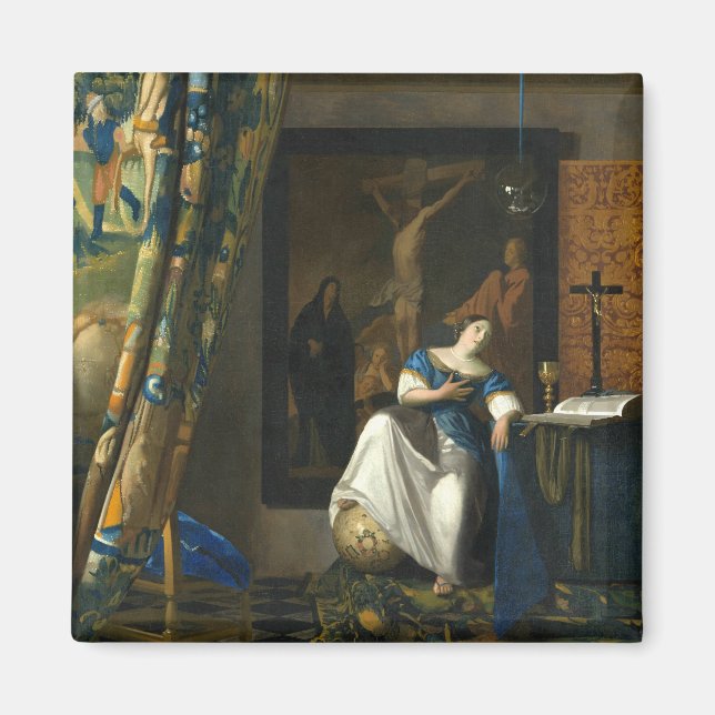 Johannes Vermeer Allegory of the Catholic Faith Magnet (Front)