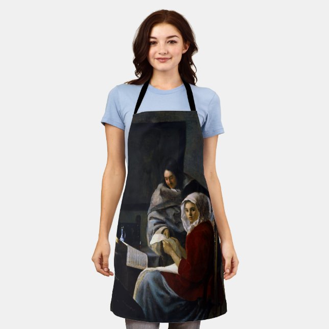 Johannes Vermeer - Girl Interrupted at Her Music Apron (Worn)