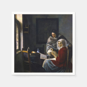 Johannes Vermeer - Girl Interrupted at Her Music Napkin