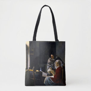Johannes Vermeer - Girl Interrupted at Her Music Tote Bag