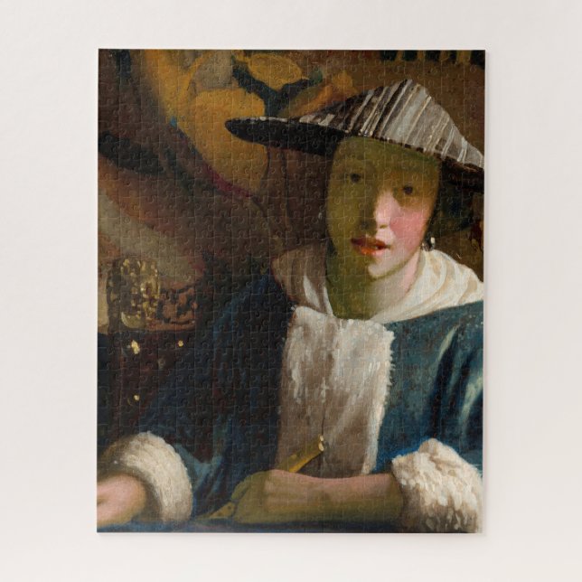 Johannes Vermeer - Girl with a Flute Jigsaw Puzzle (Vertical)