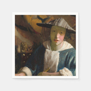 Johannes Vermeer - Girl with a Flute Napkin