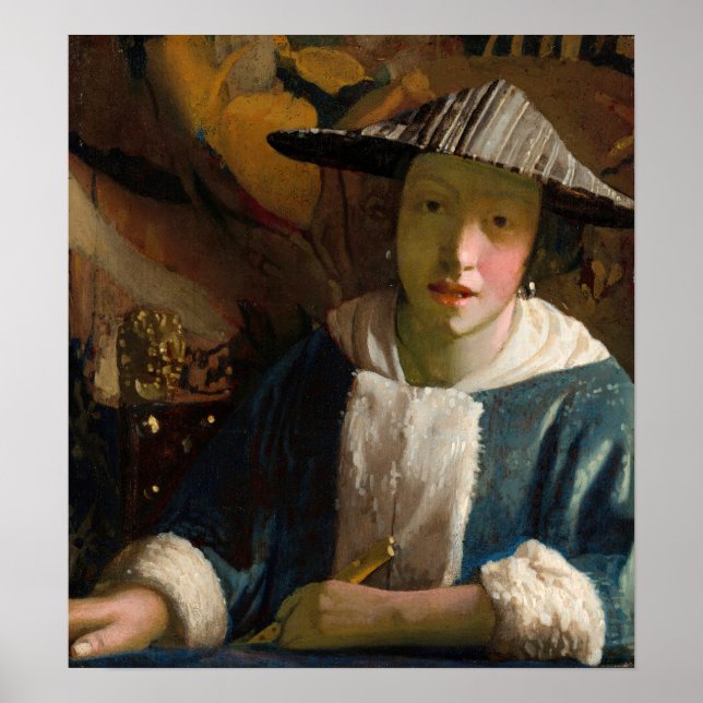 Johannes Vermeer - Girl with a Flute Poster (Front)
