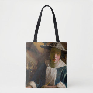 Johannes Vermeer - Girl with a Flute Tote Bag