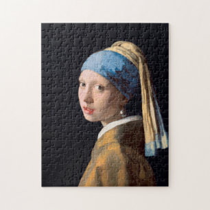 JOHANNES VERMEER - Girl with a pearl earring 1665 Jigsaw Puzzle