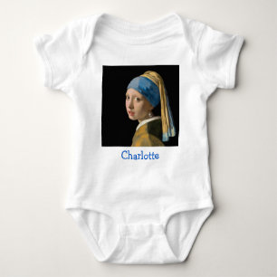 Johannes Vermeer - Girl with a Pearl Earring Baby Bodysuit