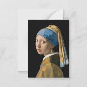 Johannes Vermeer - Girl with a Pearl Earring Card
