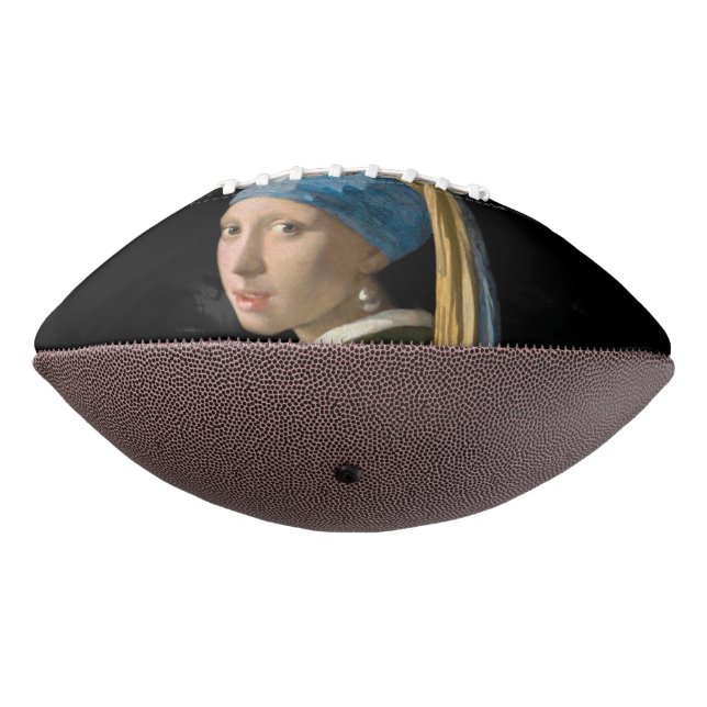 Johannes Vermeer - Girl with a Pearl Earring Football (Rotated 270)