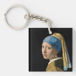 Johannes Vermeer - Girl with a Pearl Earring Key Ring