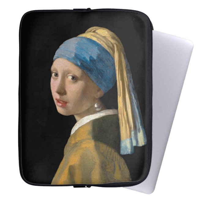 Johannes Vermeer - Girl with a Pearl Earring Laptop Sleeve (Creator Uploaded)