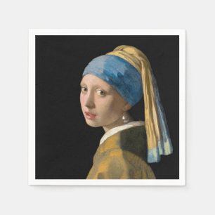 Johannes Vermeer - Girl with a Pearl Earring Napkin