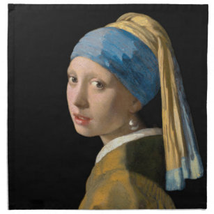 Johannes Vermeer - Girl with a Pearl Earring Napkin