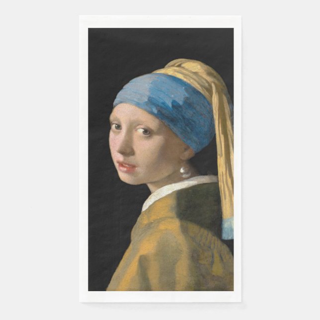 Johannes Vermeer - Girl with a Pearl Earring Napkin (Front)