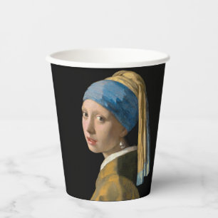 Johannes Vermeer - Girl with a Pearl Earring Paper Cups
