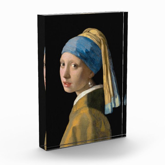 Johannes Vermeer - Girl with a Pearl Earring Photo Block (Left)