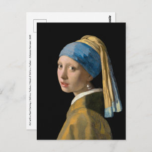 Johannes Vermeer - Girl with a Pearl Earring Postcard