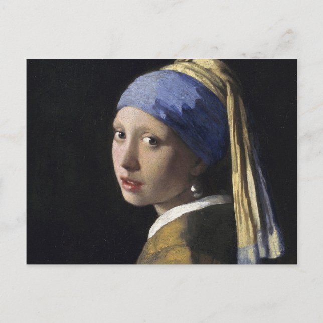 Johannes Vermeer - Girl with a Pearl Earring Postcard (Front)