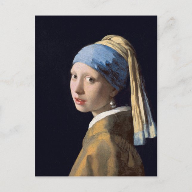 Johannes Vermeer - Girl with a Pearl Earring Postcard (Front)
