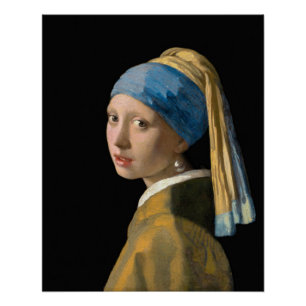 Johannes Vermeer - Girl with a Pearl Earring Poster